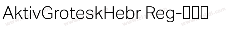 AktivGroteskHebr Reg字体转换